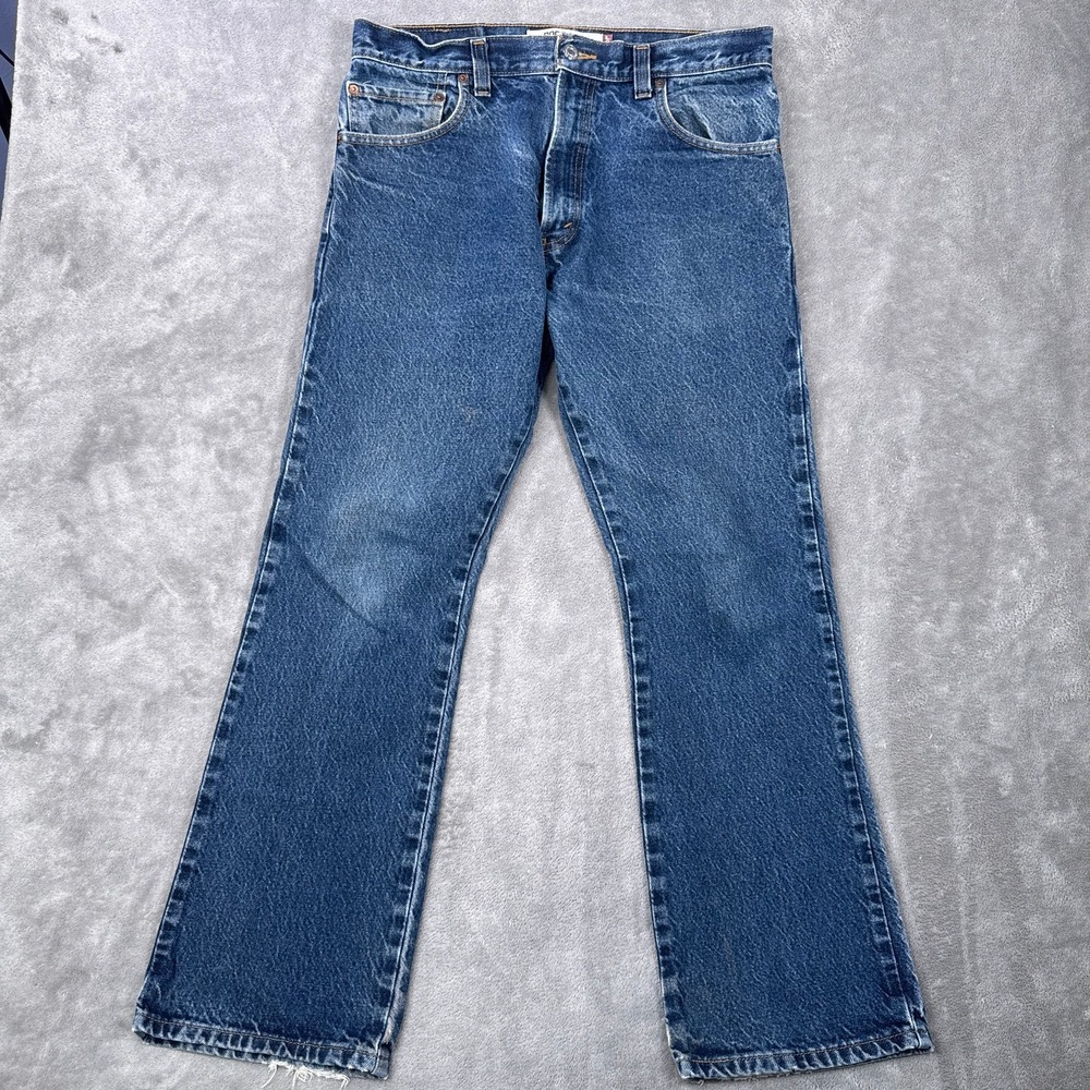 Vintage Levis 517 Jeans Mens 33x30 Blue Denim Bootcut Y2K Red Tab Mexico